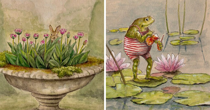 If You Love Cozy Countryside Art, These 44 Animal Paintings By Emily Duffin Might Warm Your Heart