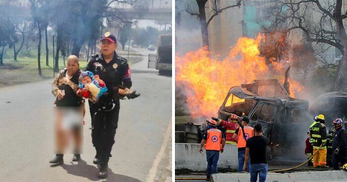 Heroic Grandma Risks Her Life To Save 2-Year-Old From Fire During Terrifying Mexico City Explosion