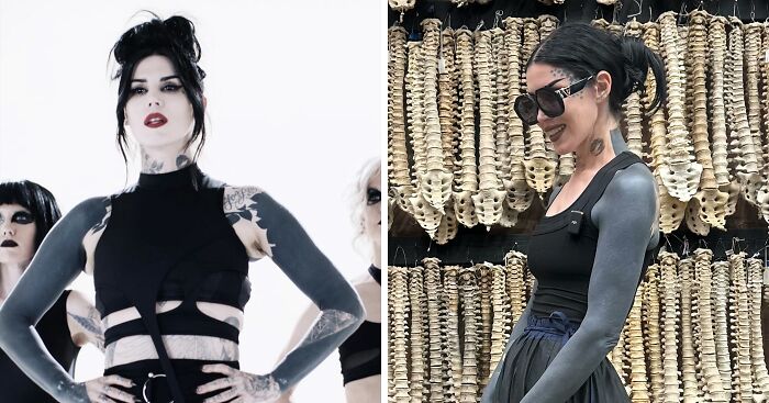 Kat Von D Reveals Dramatic Transformation After Tattooing 80% Of Her Body Black
