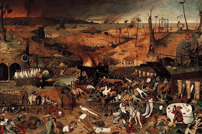 Medieval battle scene with chaotic fighting, depicting history anecdotes that reveal unusual past events and cultural insights.