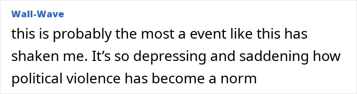 Screenshot of a social media post reflecting on political violence related to Iryna Zarutska and a brutal crime.