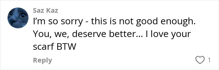 Comment expressing sympathy and support about a 19-year-old who never had her period and received an unexpected diagnosis.