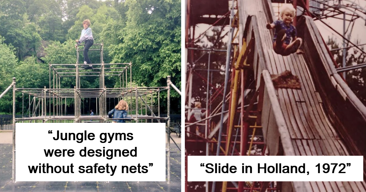 “The Other Would Come Crashing Down”: 33 Playgrounds From Decades Back That Show How Much Times Have Changed | Bored Panda 