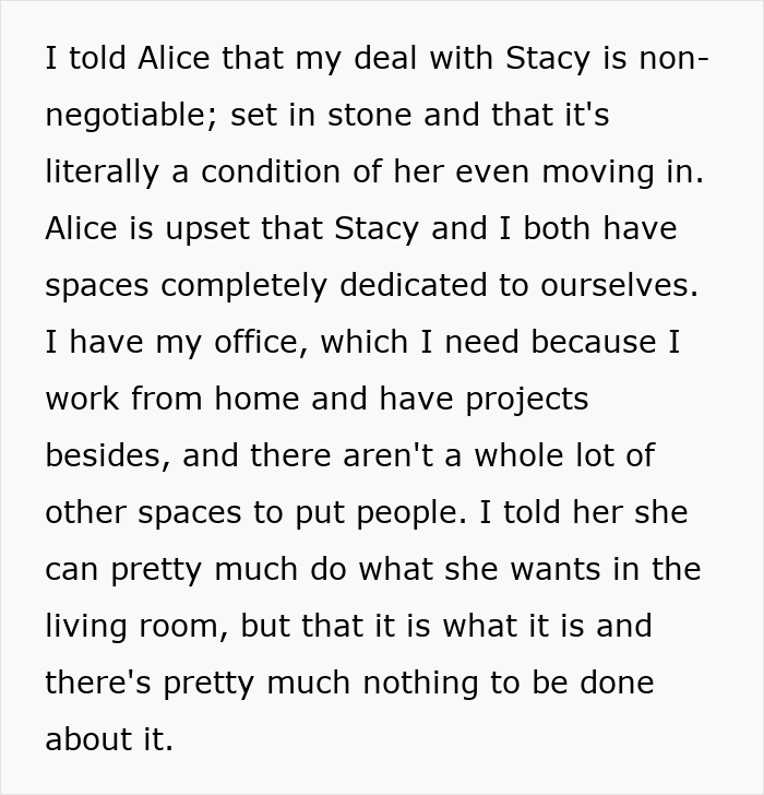 Man defends his daughter&rsquo;s room from fianc&eacute;e, prioritizing daughter's space over future relationship plans.