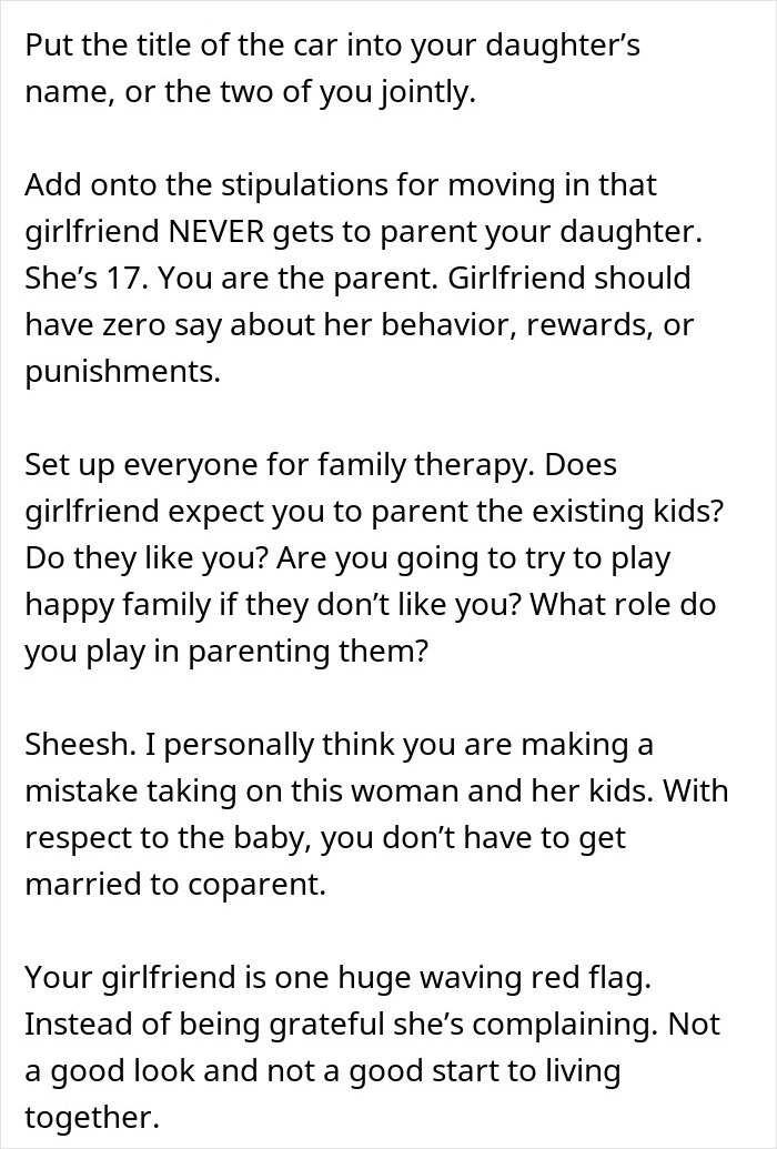 Man defending his daughter&rsquo;s room from fianc&eacute;e, prioritizing his daughter over their future together in a family setting.