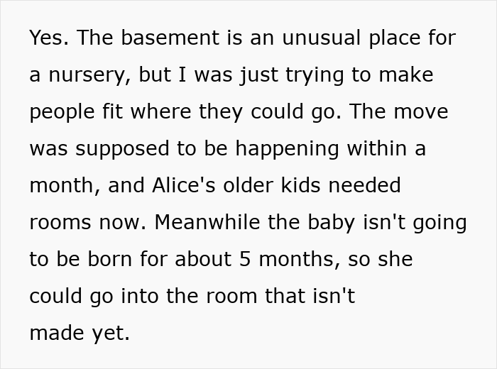 Text discussing a man defending his daughter's room and prioritizing her over his future with his fianc&eacute;e.