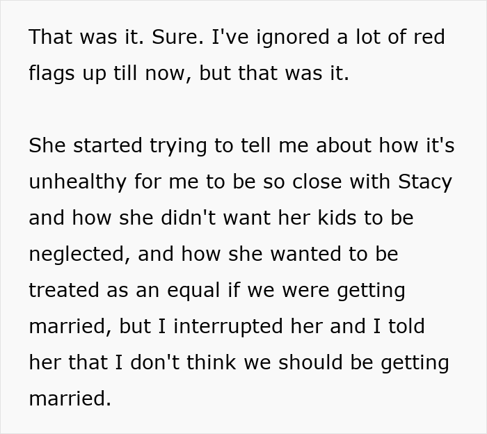 Text excerpt depicting a man defending his daughter&rsquo;s room and choosing her over his fianc&eacute;e's demands.