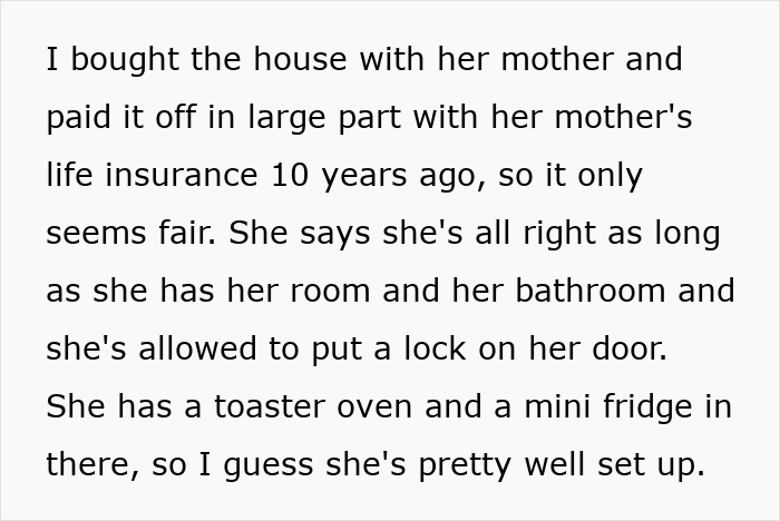 Man defending his daughter&rsquo;s room and prioritizing her over his fianc&eacute;e in a tough family situation.