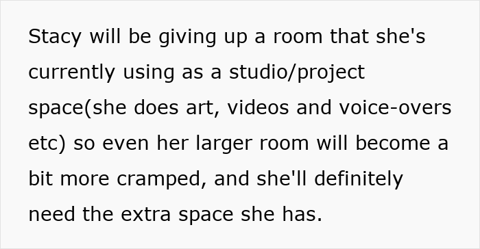 Text explaining a man defending his daughter&rsquo;s room from fianc&eacute;e, prioritizing her over their future together.