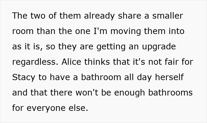 Text discussing a man defending his daughter&rsquo;s room from fianc&eacute;e concerns, prioritizing her over their future.