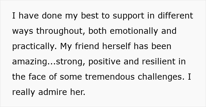 Support and admiration shown for friend's daughter facing emotional and practical challenges with resilience and positivity. Support and admiration shown for friend's daughter facing emotional and practical challenges with resilience and positivity.