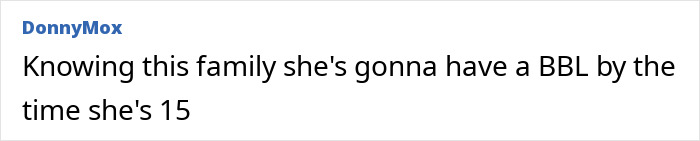 Comment text discussing criticism about Kim Kardashian allowing North West to get a dermal piercing in her middle finger.