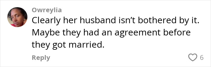 Comment about new bride's side piece exposing her cheating during wedding week, with user profile picture and likes. Comment about new bride's side piece exposing her cheating during wedding week, with user profile picture and likes.