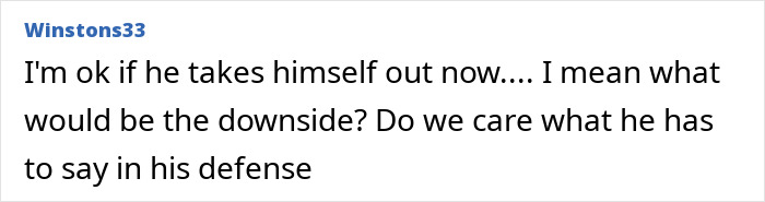 Screenshot of a forum comment discussing the Charlie Kirk suspect Tyler Robinson appearing in court.