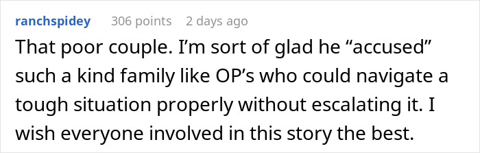 Couple confronted by elderly neighbor during walk over claims of an alleged affair involving the man and neighbor&rsquo;s wife.