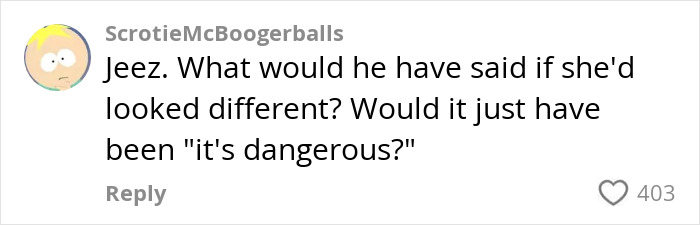 Comment on social media criticizing ex-con rock star for fat shaming woman who rushed the stage, sparking backlash.