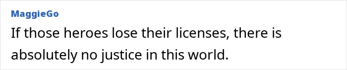 Comment text expressing support for paramedics risking license loss after saving snakebite victim with antidote. Comment text expressing support for paramedics risking license loss after saving snakebite victim with antidote.