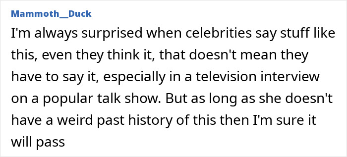 Comment section discussing Catherine Zeta-Jones and backlash over a creepy comment about a 12-year-old fan.