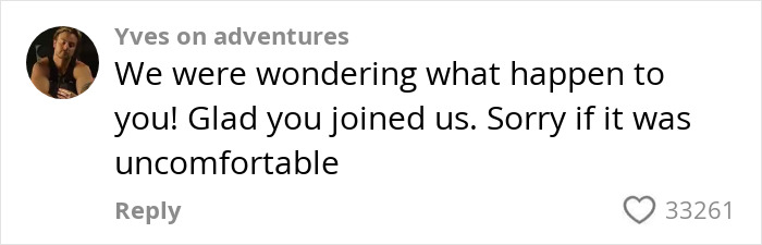 Comment from Yves on adventures welcoming a woman who accidentally signed up for a gay running club. Comment from Yves on adventures welcoming a woman who accidentally signed up for a gay running club.