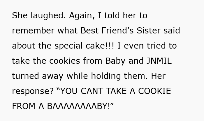 Text showing a conversation about a child&rsquo;s severe allergy ignored by MIL leading to an ER visit.