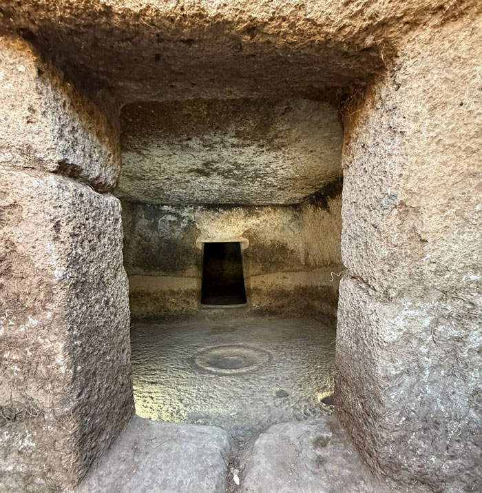 Ancient stone structure interior of a 3 5,000-year-old fairy house uncovered by archeologists on Sardinia island. Ancient stone structure interior of a 3 5,000-year-old fairy house uncovered by archeologists on Sardinia island.