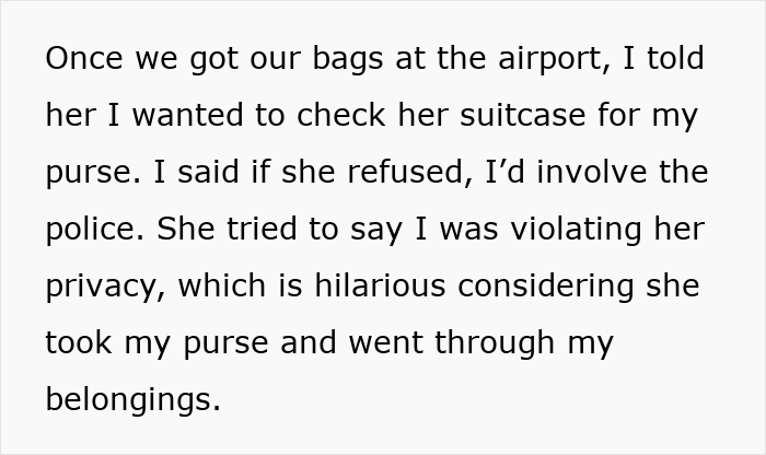 Alt text: Woman ends 15-year friendship after purse fiasco involving privacy violation and checking suitcases at the airport