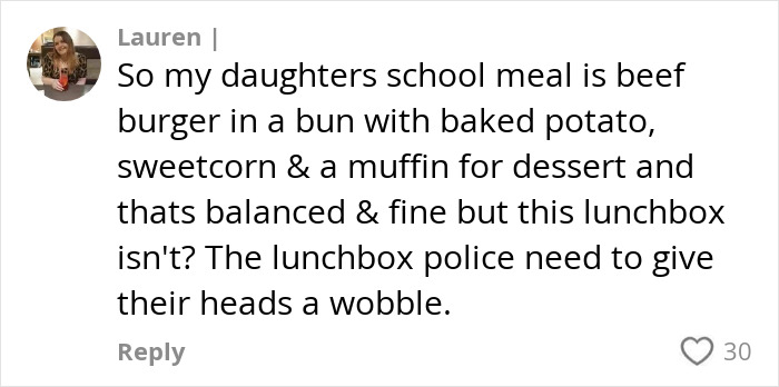Comment discussing school lunch rules as furious mom pulls son out of school after teacher bans common snack.