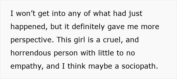 Text excerpt about friendship ending, highlighting purse fiasco and emotional impact on woman after 15 years.
