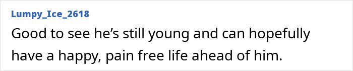 Comment on a forum post expressing hope for a folded boy&rsquo;s future with a happy and pain-free life ahead.