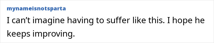 Comment on a forum expressing empathy and hope for recovery of a folded boy who was bent at 180 degrees for most of his life.