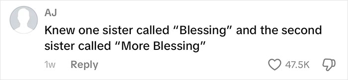 Comment about African names people can’t believe are real, mentioning unique and surprising name examples. Comment about African names people can’t believe are real, mentioning unique and surprising name examples.