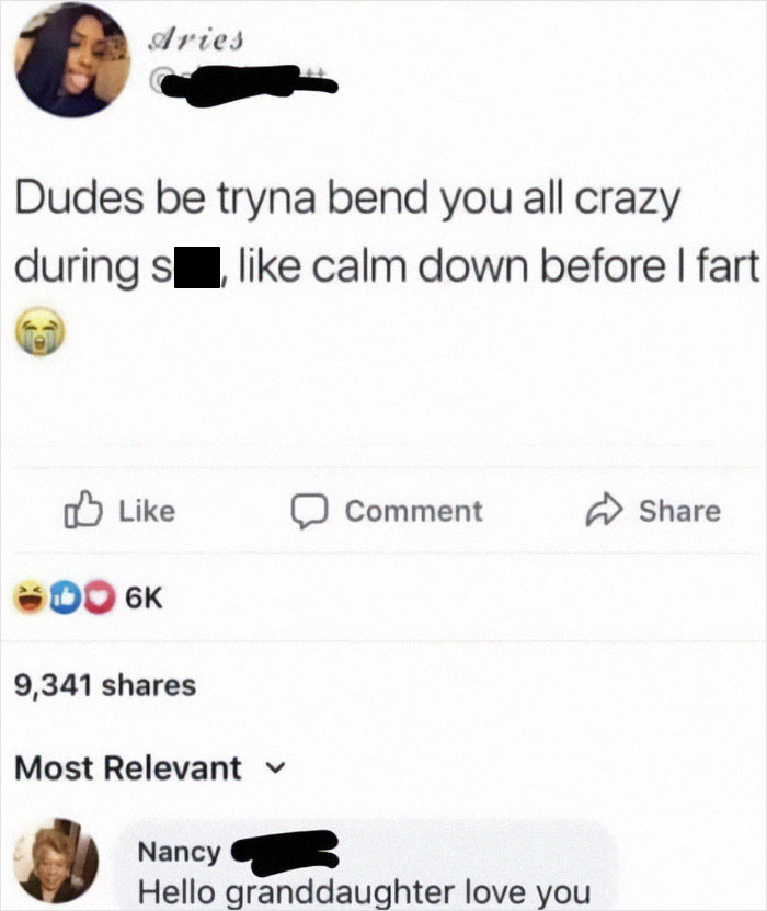 Social media post showing older people failing at technology but providing quality comedy with funny comments and reactions.