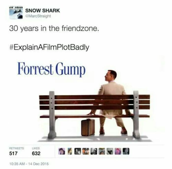 Forrest Gump meme humorously explained in Super Culture post to entertain and fight boredom with funny movie plots.