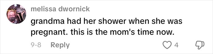 Comment about grandmas having a baby shower sparking strong opinions on celebrating their new status.