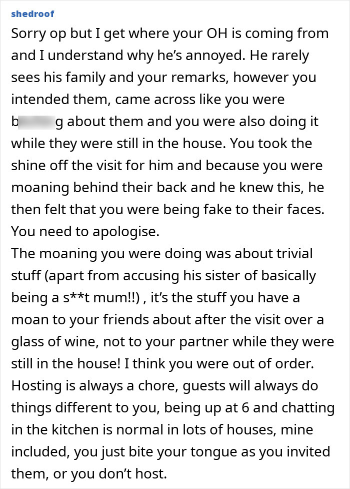 Wife hosting MIL and SIL, feeling unappreciated, while husband calls her fake when she complains privately. Wife hosting MIL and SIL, feeling unappreciated, while husband calls her fake when she complains privately.