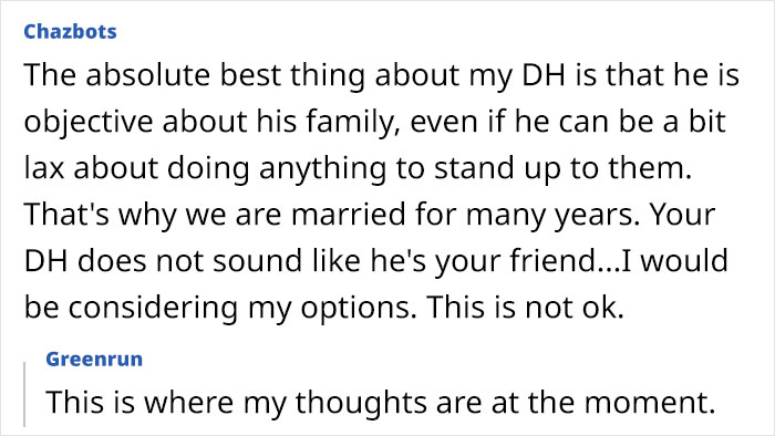 Text conversation about a wife hosting MIL and SIL, with husband calling her fake when she complains in private. Text conversation about a wife hosting MIL and SIL, with husband calling her fake when she complains in private.