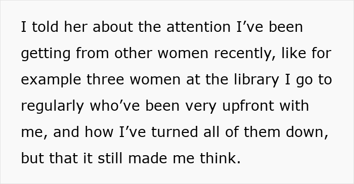 Man discusses intimacy boundaries with wife after attention from other women, raising concerns about potential divorce predictions.