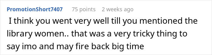 Commenter discussing the husband who asks wife to change intimacy boundaries and people predicting divorce for him.