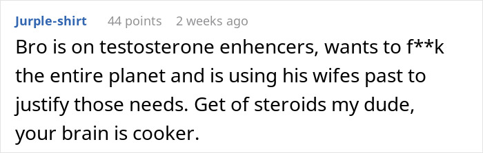 Man asking wife to change intimacy boundaries sparking divorce predictions and intense online discussions.