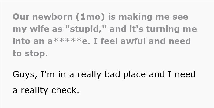 Alt text: New mom struggles with taking care of the baby while husband judges her harshly, creating tension at home.