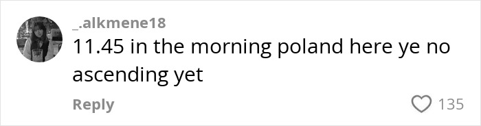 Comment on RaptureTok saying no ascending yet at 11:45 AM in Poland, amid end-of-world predictions for September.