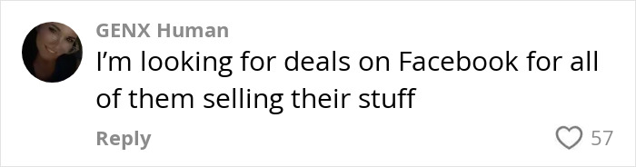 GENX Human commenting on Facebook deals as RaptureTok trends after world end prediction in September.