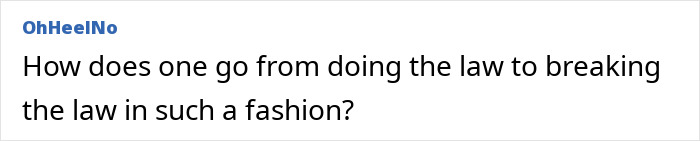 User comment about law and crime, discussing the contrast between doing the law and breaking the law in Dubai prison context.