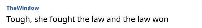 Text on a white background: Tough, she fought the law and the law won, highlighting life inside infamous Dubai prison.