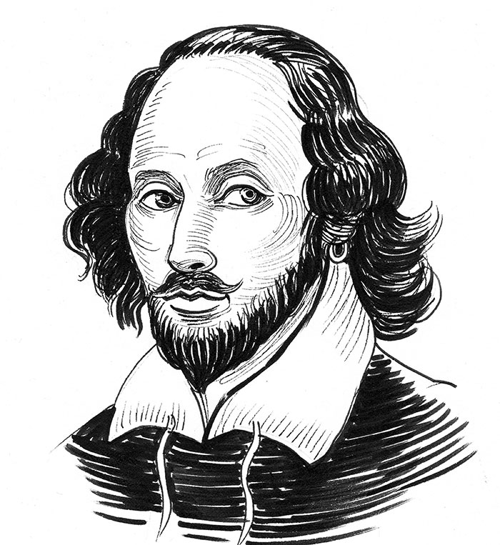 Black and white sketch of a man with curly hair and beard, representing a daily dose of fascinating knowledge facts.