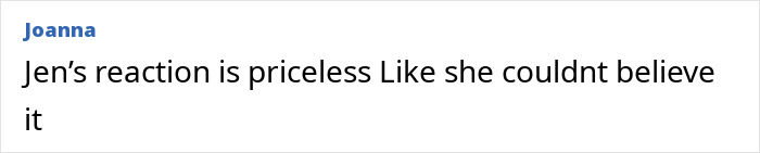 Comment by Joanna reacting to Jennifer Aniston hilariously learning Reese Witherspoon&rsquo;s real name after 25 years.