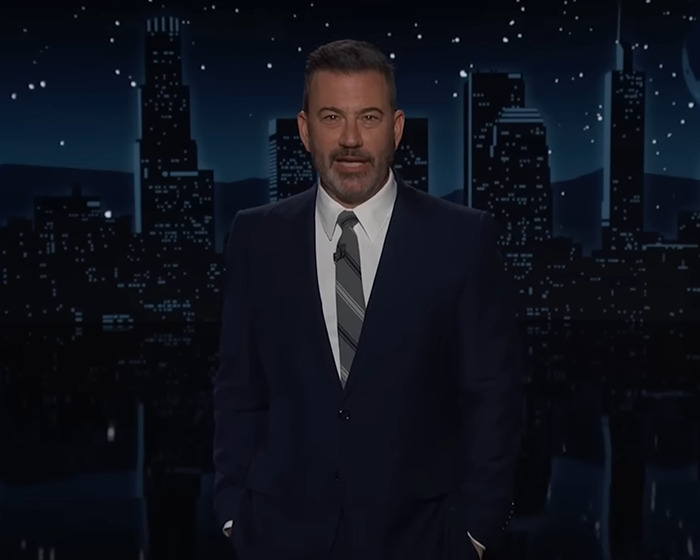 Jimmy Kimmel in a dark suit fires back at Trump during ABC show following a record-breaking comeback.