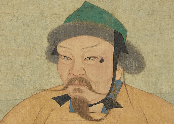 Ancient portrait of a man with a mustache and fur hat, illustrating eerie and interesting scientific facts.