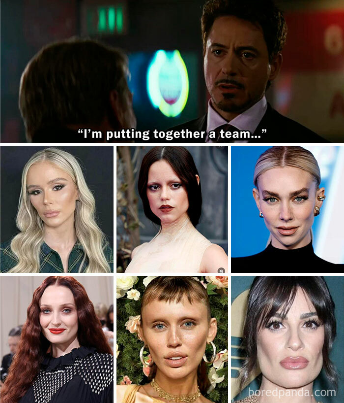 Marvel memes featuring popular characters in various humorous and expressive scenes from the franchise.