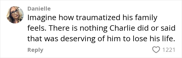 Screenshot of a woman’s comment defending Charlie Kirk, related to woman who tanked boyfriend’s career controversy. Screenshot of a woman’s comment defending Charlie Kirk, related to woman who tanked boyfriend’s career controversy.